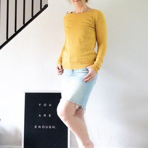 Mustard Yellow Lightweight Sweatshirt (S)